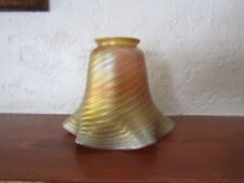 Antique art glass signed  Steuben  lamp shade picture