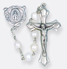 Pearl Rosary, Genuine Fresh Water Pearl White Rosary picture