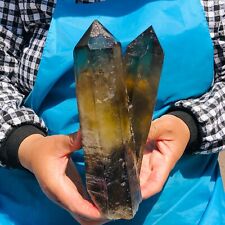 3.98LB Natural Citrine cluster mineralspecimen quartz crystal healing picture