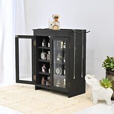 Neuxi Wooden Countertop Storage Cabinet,Adjustable Shelves and Removable Hooks picture