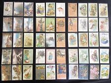 Vintage Tuck’s Greeting Postcards 50-card lot F/VG/EX/EX+ Huge Variety Pics picture