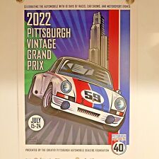 AWESOME 2022 Pittsburgh Vintage Grand Prix Porsche poster picture