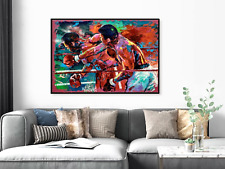 Sale Muhamad Ali Foreman Rumble Textured 36 X 24 Canvas Giclee Framed795 Now 245 picture