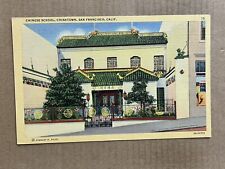 Postcard San Francisco CA California Chinatown Chinese School Vintage PC picture