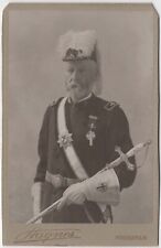 CIRCA 1890s CABINET CARD HAYNES BEARDED KNIGHTS TEMPLAR SWORD MINNEAPOLIS MINN. picture