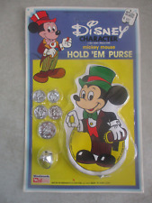 SEALED MOC VINTAGE DISNEY MICKEY MOUSE HOLD 'EM PURSE WOOLWORTH picture
