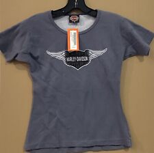 Harley-Davidson women's SMALL gray thermal style Shirt NEW SALE picture