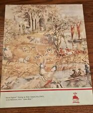 Vintage May 1948 Cunard White Star RMS Queen Elizabeth Ship Luncheon Menu picture