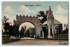 c1910 Entrance Elm Lawn Cemetery Bay City Michigan MI Antique Vintage Postcard picture