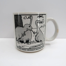 The Far Side Mug 1982 The Real Reason Dinosaurs Became Extinct Gary Larson picture