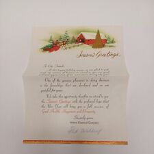  Vintage Helena Chemical Company Christmas Greeting Letter ALABAMA  picture
