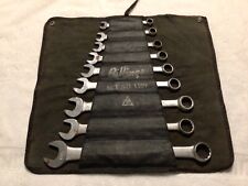 Vintage BILLINGS VITALLOY Complete Wrench Set (9) Open/Box End w/cloth carrier picture