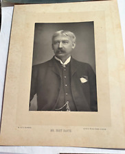 1890s WOODBURYTYPE PHOTO of BRET HARTE, AMERICAN AUTHOR & POET RARE ANTIQUE picture
