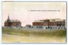 c1910's Grand Island College Building Grand Island Nebraska NE Antique Postcard picture