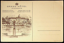 GRAND HOTEL Stockholm, Sweden Postcard - AA-66 picture