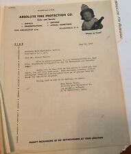 1949 Absolute Fire Protection Co. Pamphlet picture