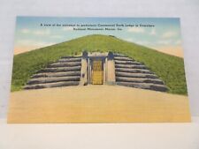 Vintage Postcard Ceremonial Earth Lodge Ocmulgee National Monument Macon GA picture