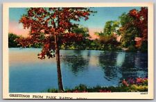 Greetings From Park Rapids Minnesota MN Linen Postcard UNP VTG Unused Vintage picture