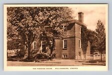 Williamsburg VA-Virginia, The Paradise House, Antique Vintage Souvenir Postcard picture