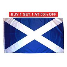 Scotland St Andrew's Saltire Scottish Flag 5X3Ft Sports Football Fan Supporter picture