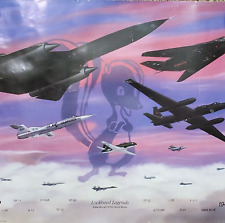 Vintage 1943-1993 Lockheed Legends Poster 18x24 Inch Aircraft Aviation ART picture