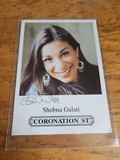 Shobna Gulati Original Pre signed autograph Coronation Street Official Cast Card picture