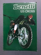Vintage Benelli Two Stroke 125 Cross Motorcycle Sales Leaflet picture