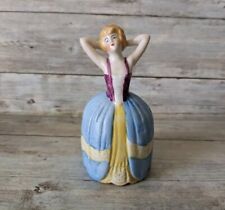 Antique Figural German Porcelain Lady Bell picture