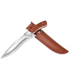 Hunting Knife with Leather Sheath, 11-5/8 inch Fixed Blade Full-Tang Construc... picture