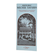 1988 Historic Michie Tavern Brochure Ad Charlottesville Virginia Wine Museum picture