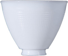 6 Inch Top Diameter I.E.S Style White Opal Glass Reflector Shade with Waffle Pat picture