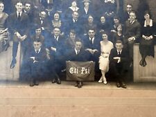 1920 Chi Psi Fraternity Wesleyan University AA Original Portrait Photo + RPPC picture