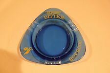Vintage Courage Best Bitters Cobalt Glass Ashtray Nice picture