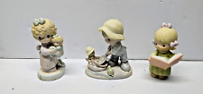 Vintage Precious Moments figurine lot of 3 -  1980s & 1990's in box picture