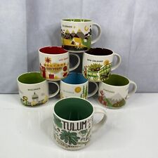 Lot 7 Starbucks Been There Series Mugs TULUM, NEW ORL., LAS VEGAS, CALIFORNIA... picture