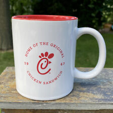 Chick-fil-A  12 Oz Coffee Tea Mug Cup Red And White Home of The Original 1967 picture