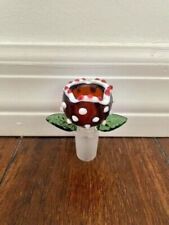 18MM Thick Quality Glass Mario Piranha Plant Pipe Bowl picture