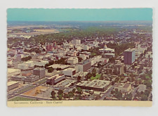 Aerial View State Capital Sacramento California Postcard 1968 Unposted picture