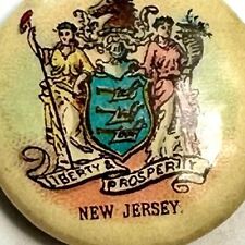 1889 NEW JERSEY State Seal Sweet Caporal 7/8