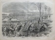 Original 1862 Civil War Engraving BATTLE OF KERNSTOWN Winchester Virginia Waud picture
