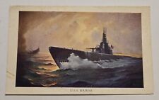 Vintage U.S.S. Wahoo Submarine  Postcard AS IS Z3 picture