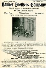 1903 Original Banker Brothers Car Dealers Ad. 9 Makes. 3 Cities. Largest In USA picture