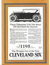1922 Cleveland Touring Car & Sedan Double Sided Flyer, CLEVELAND, OHIO picture