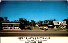 Nashville,TN Sherry Courts & Restaurant Teich Davidson County Tennessee Postcard picture