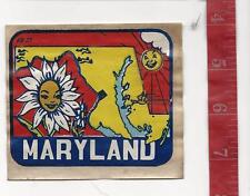 Vintage state water decal transfer Maryland picture