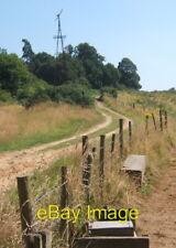 Photo 6x4 Rising track near derelict cottage, with old wind turbine Newbo c2008 picture