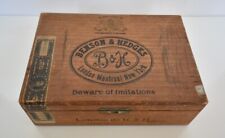Antique Benson & Hedges Cigar Box Dovetail Corners To His Majesty The King 1922 picture