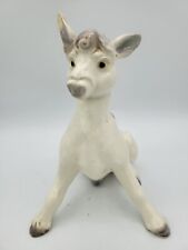 Vintage Freeman McFarlin #838 White Sitting Donkey Figurine Sculpture  picture