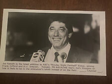 1985 ABC Monday Night Football Joe￼ Namath Press Photo - RARE picture