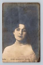 Miss Gwladys Elvey Celebrities of the Stage c.1907 Tuck's Real Photo Postcard  picture